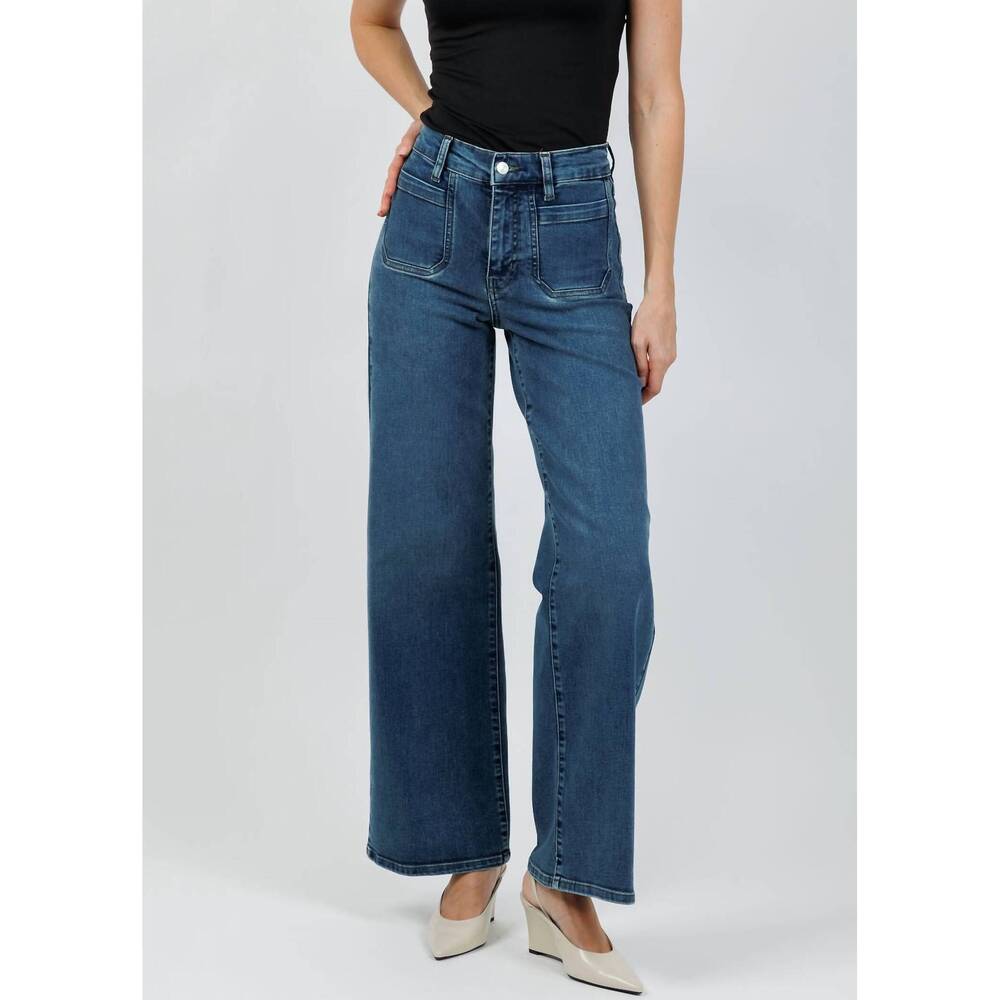 Frame Denim Women's Wide-Leg Skinny Jeans in Indigo